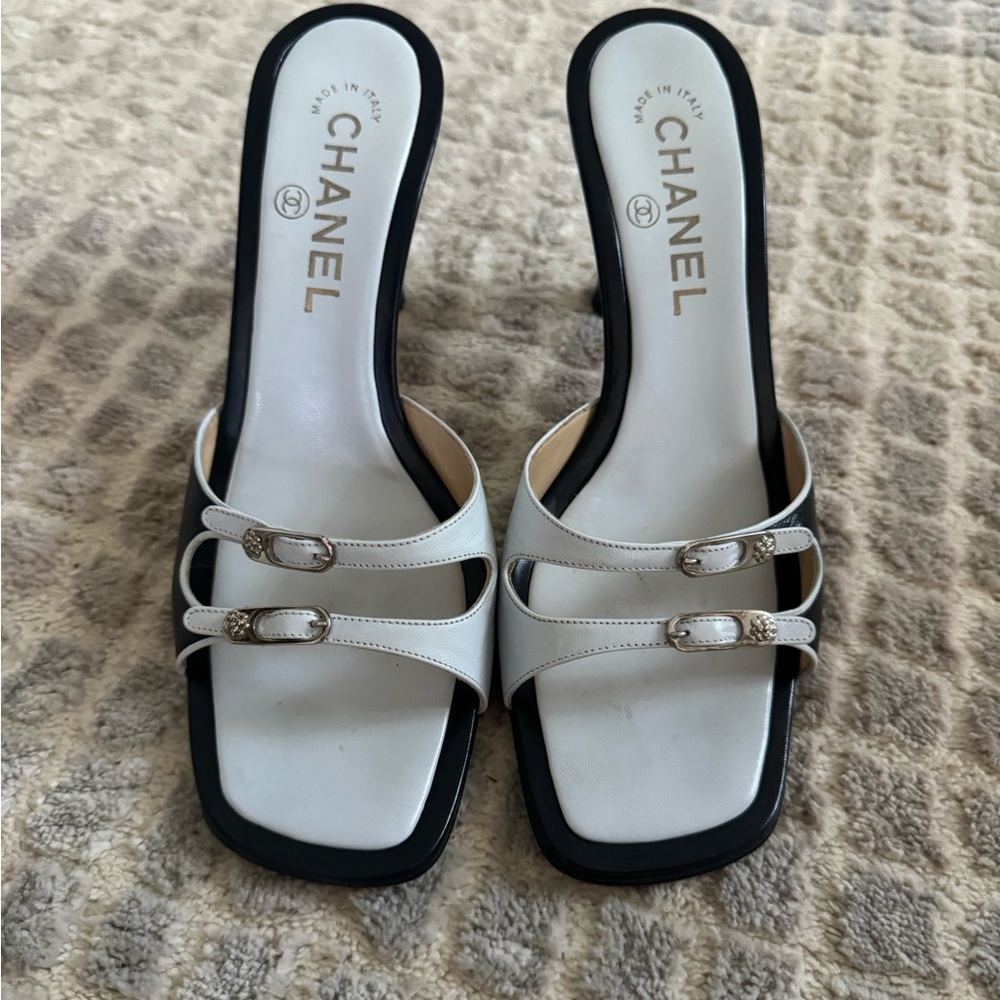 Chanel Double Strap Mules